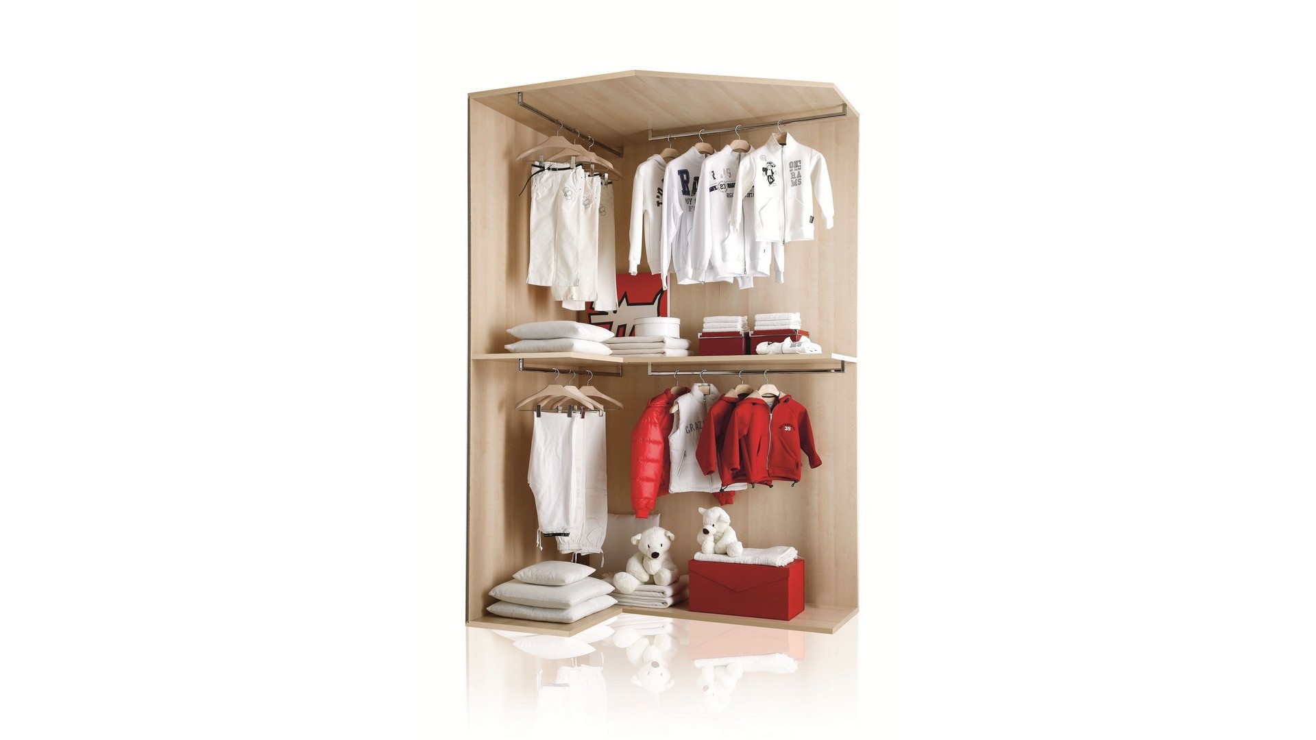 Cabine armadio modulari per camerette