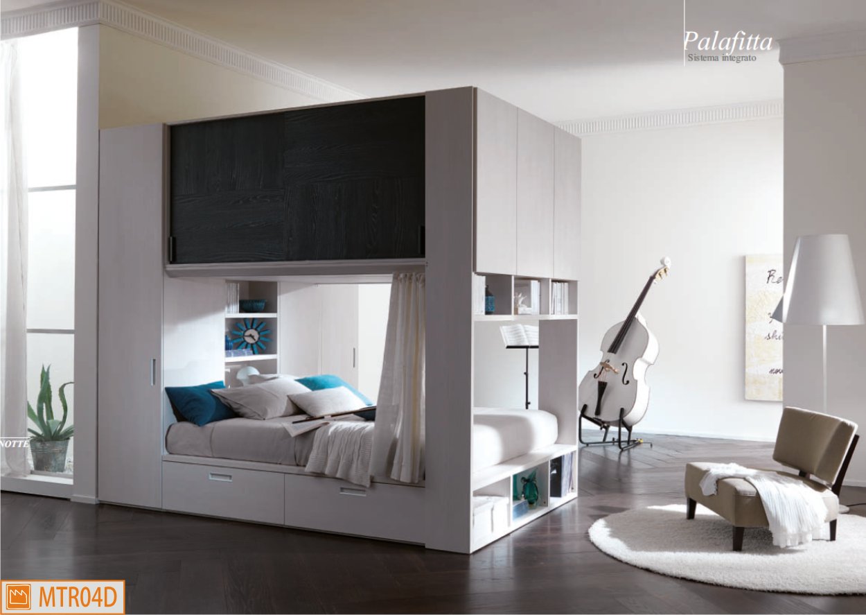 Letti in legno a castello: letto a castello dividibile in legno ...
