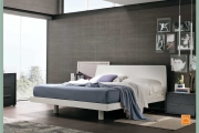 letto laccato bianco