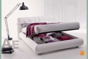 letto contenitore bianco