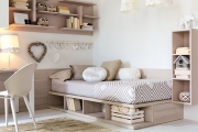 letto con librerie integrate