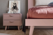 letto singolo rosa