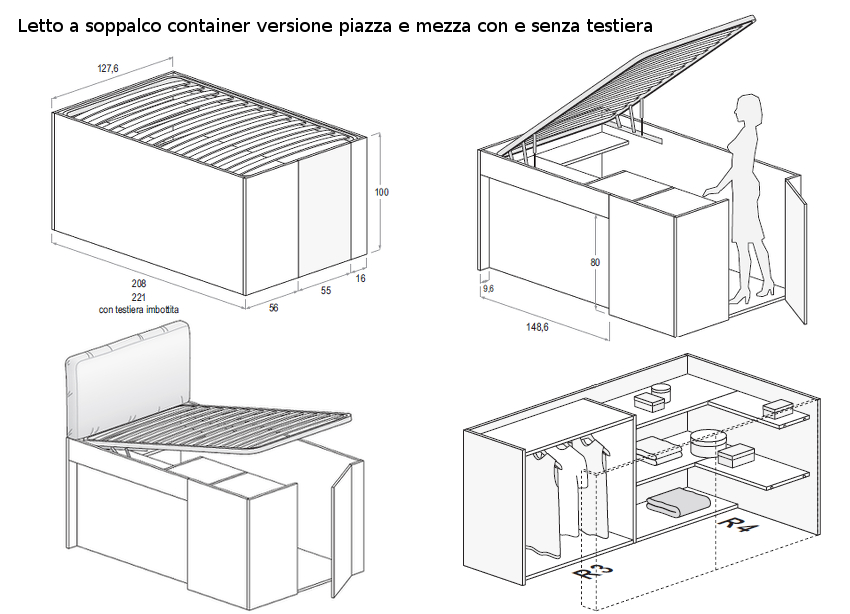 container piazza e mezza