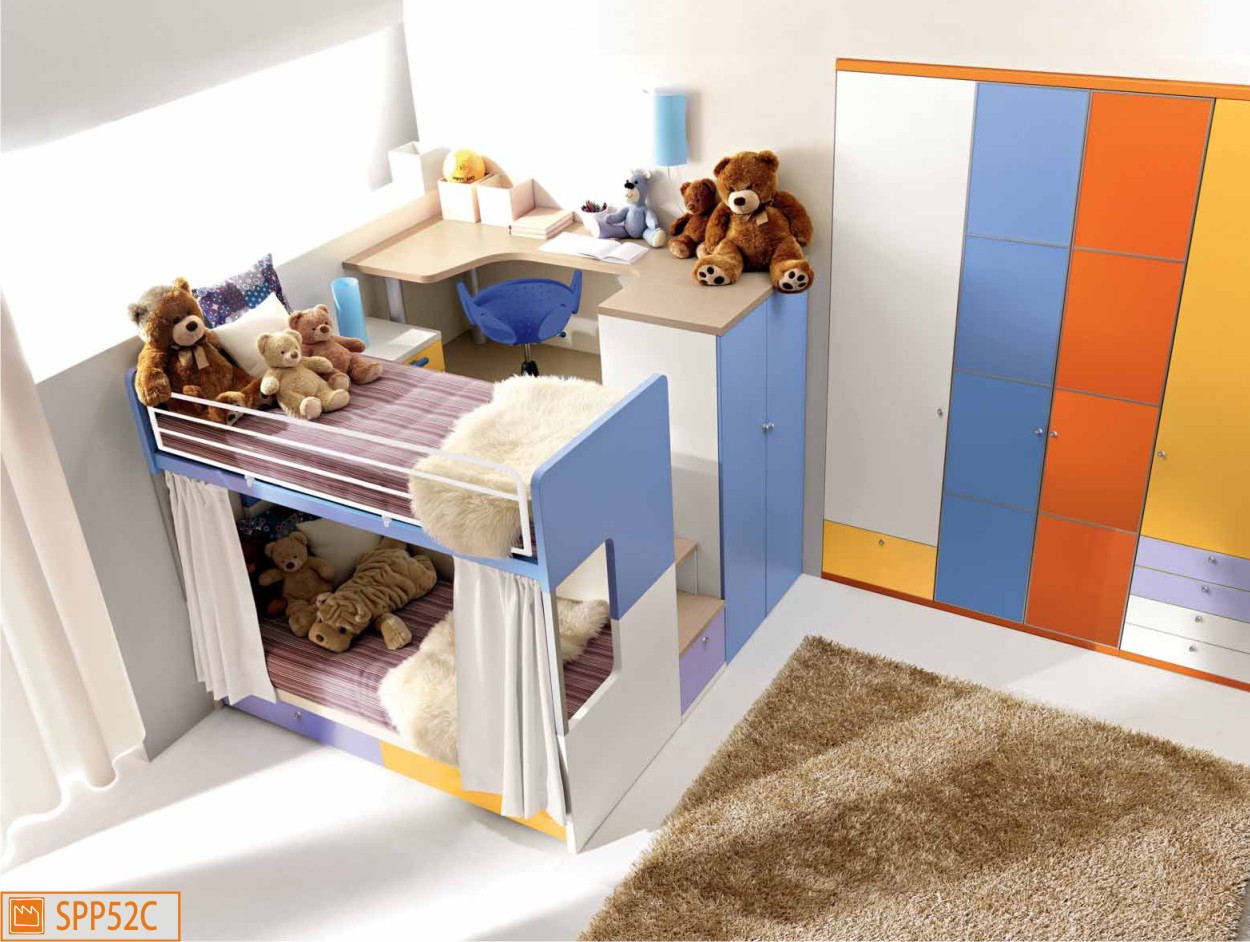 Camerette dalla fabbrica: camere per ragazzi e per bambini Camerette bambini a soppalco