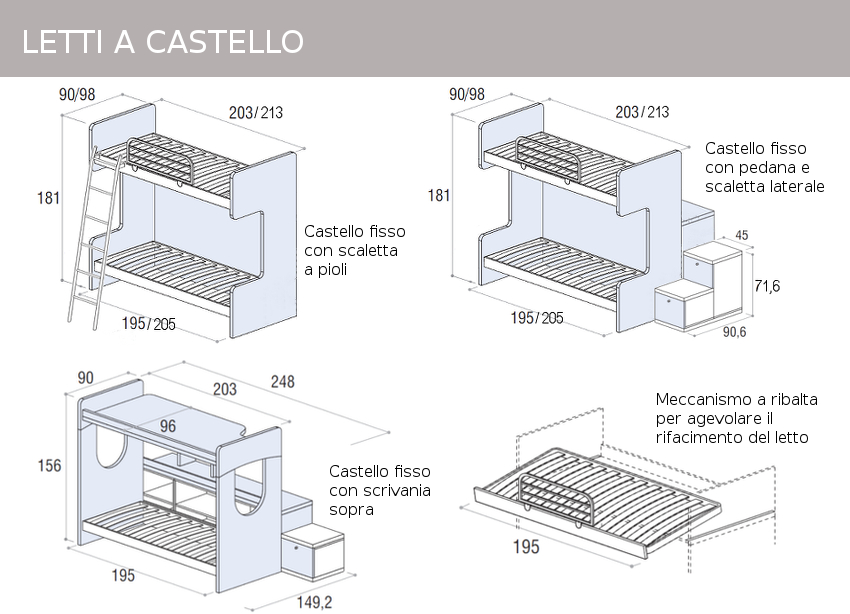 Letti A Castello Misure Ridotte Kjoler 2017 Letti A Castello Misure Ridotte Kjoler 2017