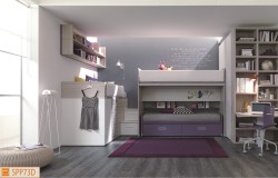 Cameretta a soppalco per tre ragazze