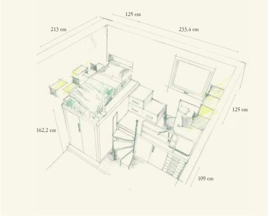 progetto per cameretta