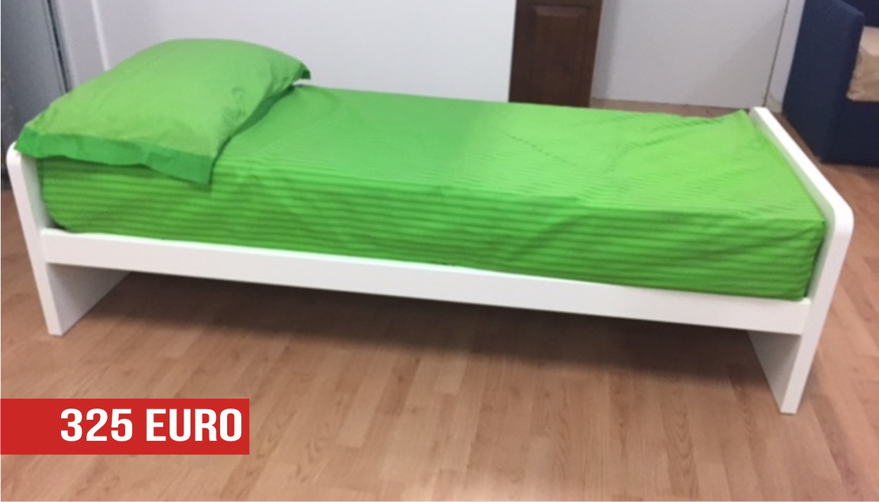 Letto singolo bianco in offerta outlet