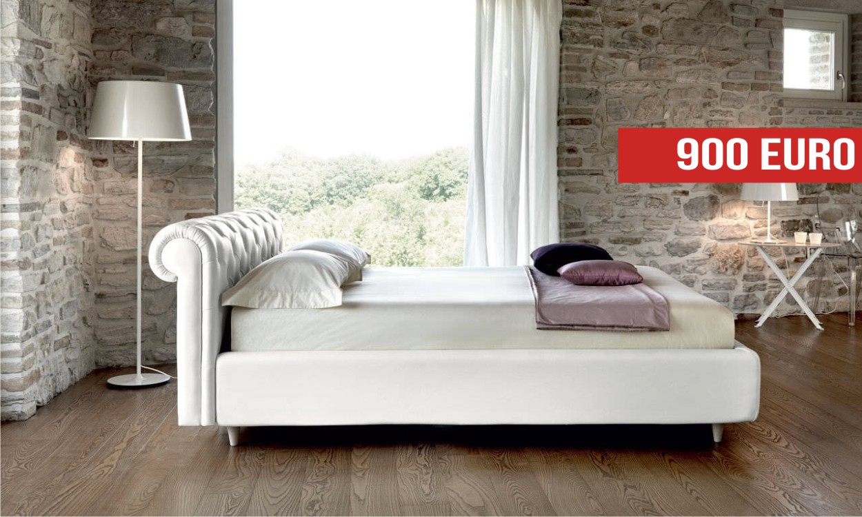 letto king size bianco