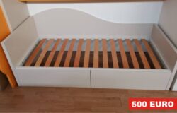 Letto grigio con secondo letto in sconto