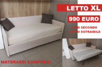 LETTO XL con secondo letto estraibile