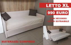 LETTO XL con secondo letto estraibile