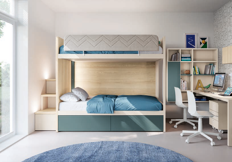 letto a castello piazza e mezza Doimo
