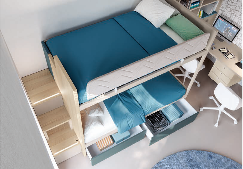Letto a castello piazza e mezza