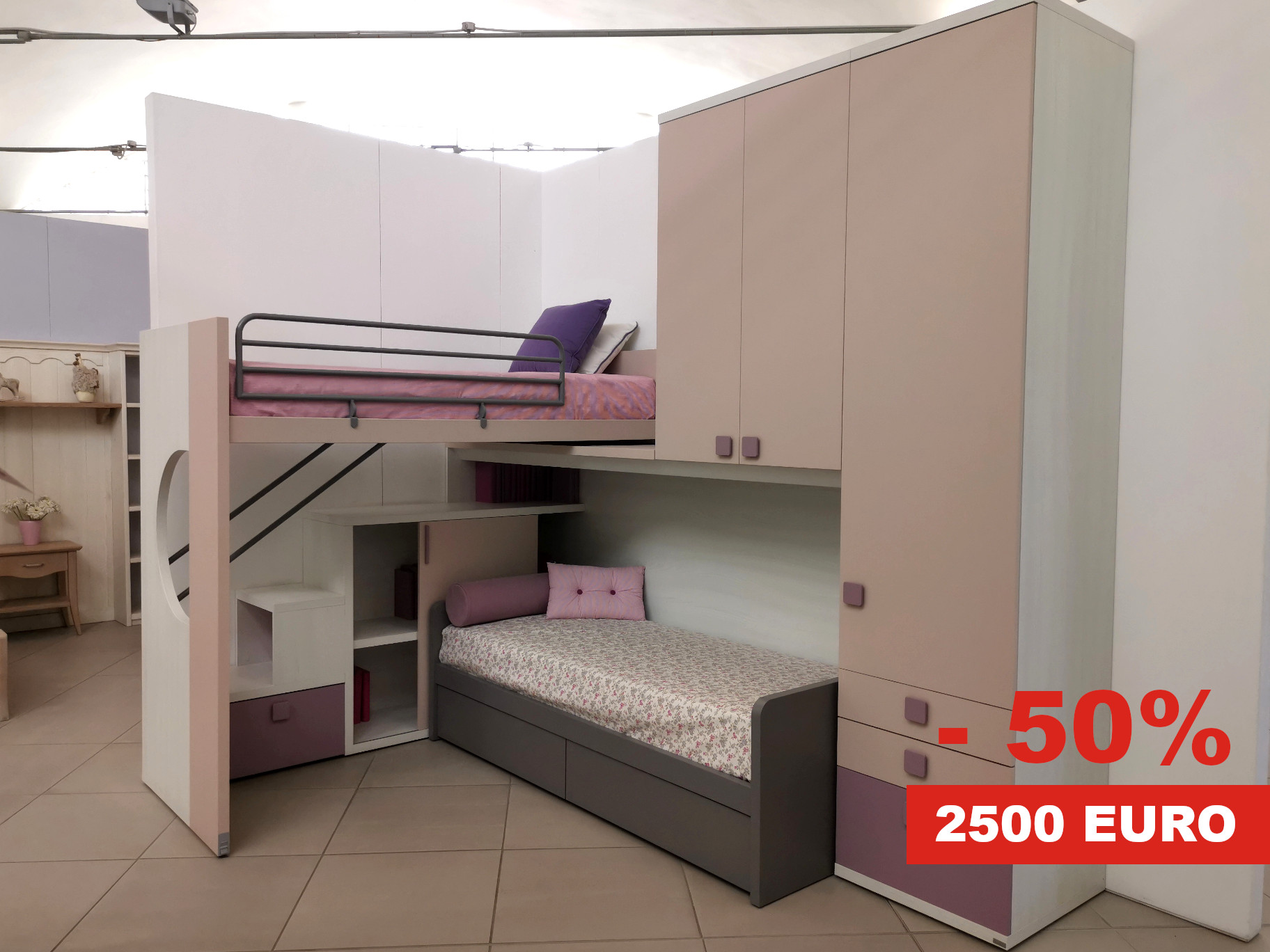cameretta rosa ad angolo