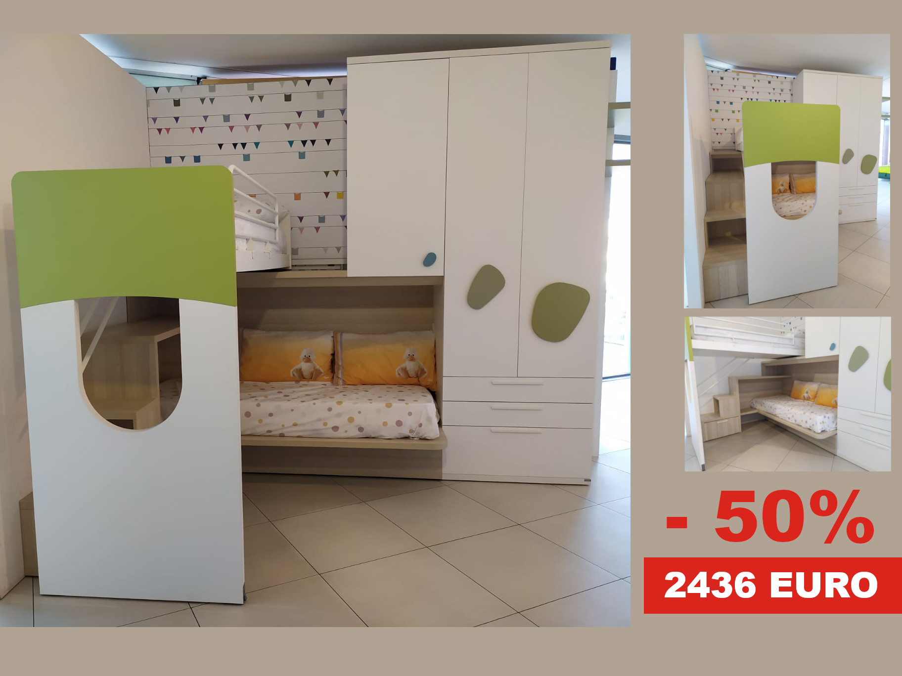 cameretta per due ad angolo offerta milano