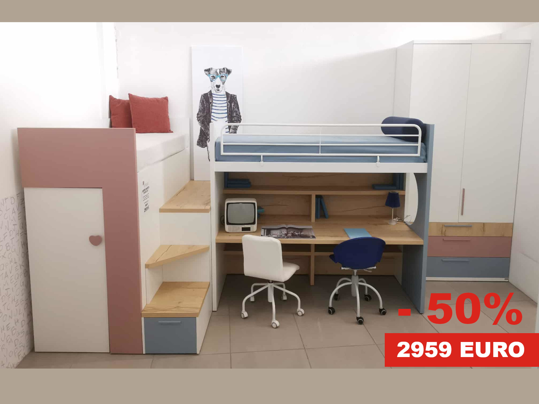 cameretta a soppalco doimo offerta